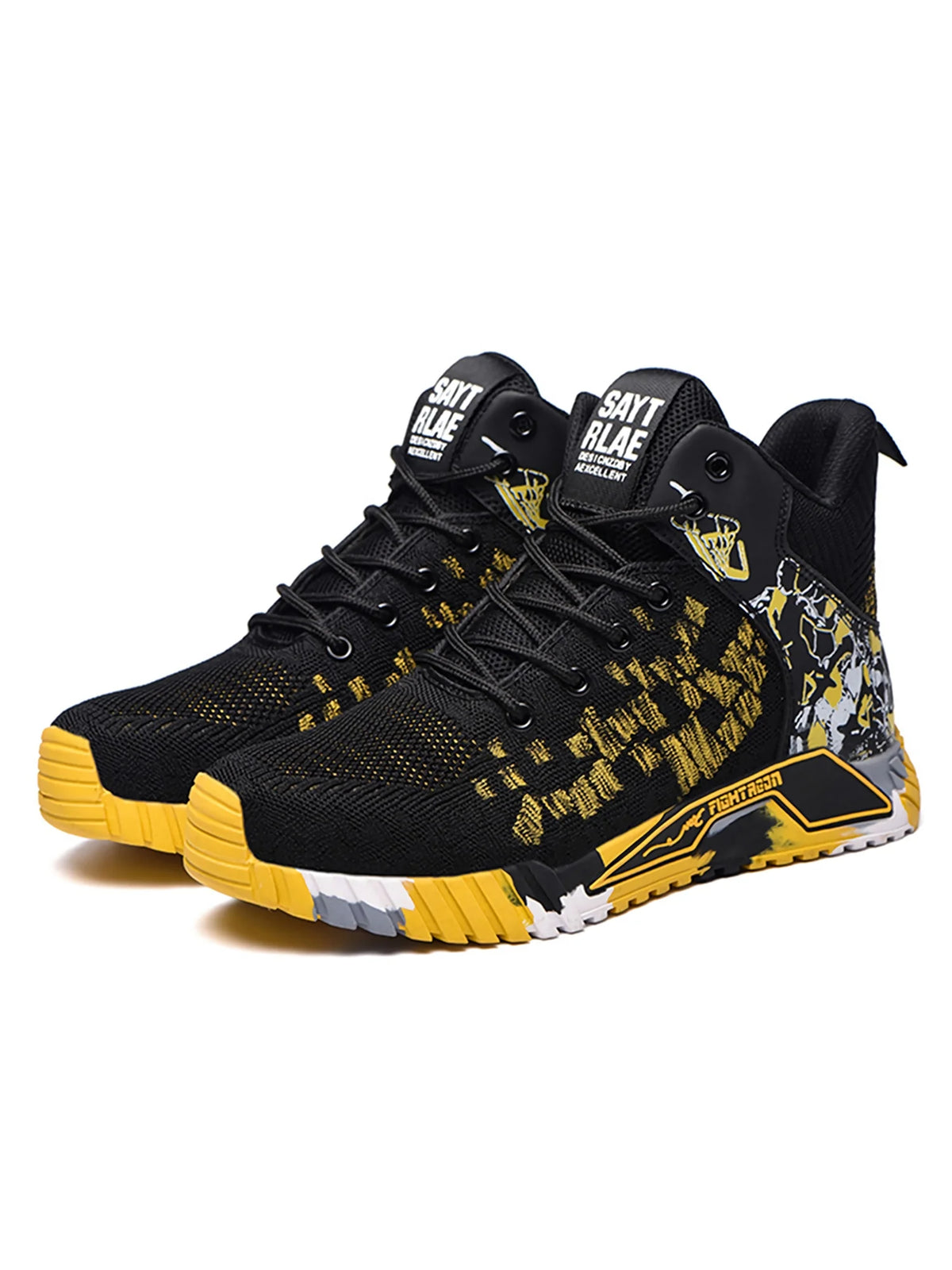 Steel Toe Boots for Men Work Safety Shoes Anti-Smash Anti-Puncture Indestructible Shoes Construction Working Boots Outdoor Security Boots Yellow